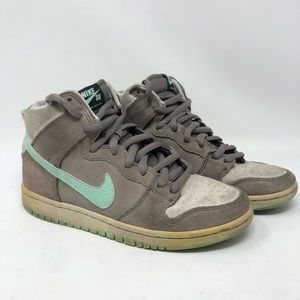 Nike Dunk High Pro SB 'Soft Grey' Teal/Grey Mens Size 6.5 (305050-030)